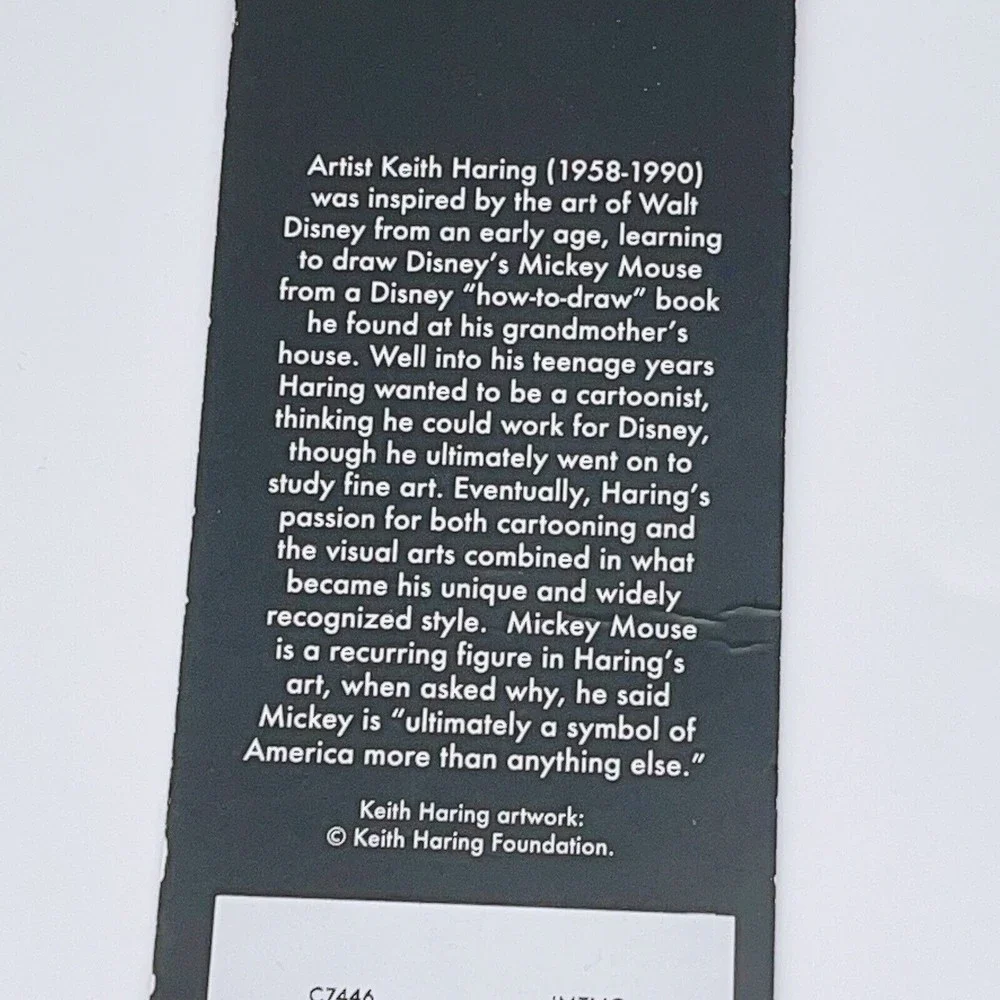 Coach C7446 Disney Mickey Mouse X Keith Haring Snap Zip Wallet NWT Org $198 - Picture 11 of 11